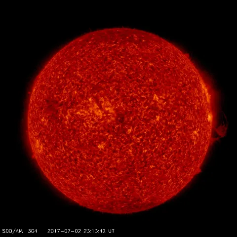 Image of Sun's transition region