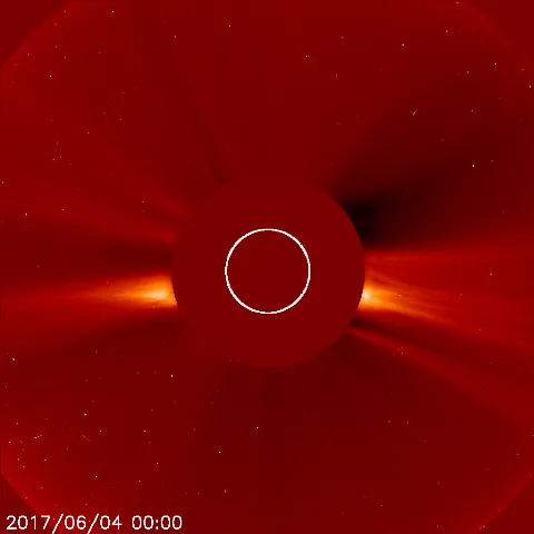 Image of solar wind