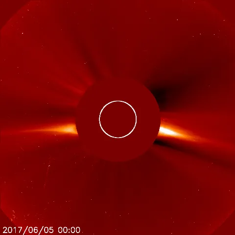 Image of solar wind