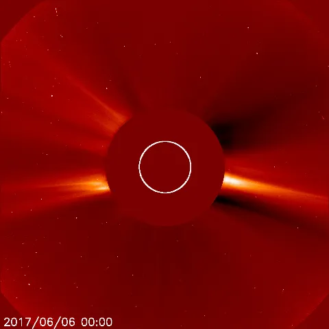 Image of solar wind