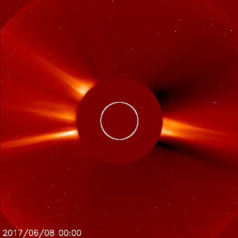 Image of solar wind