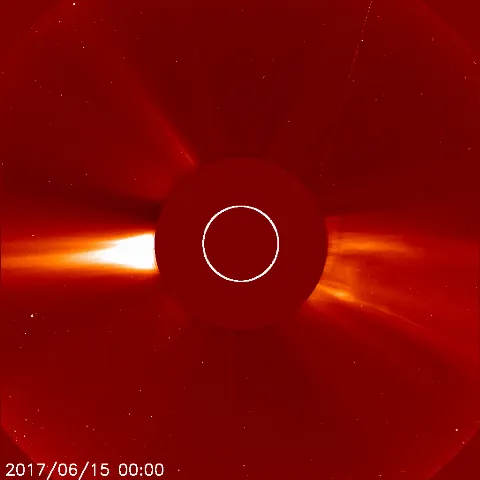 Image of solar wind