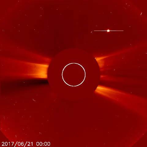 Image of solar wind