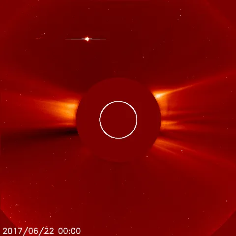 Image of solar wind