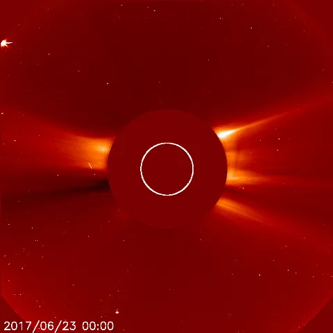 Image of solar wind