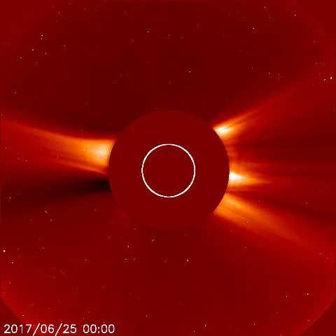 Image of solar wind