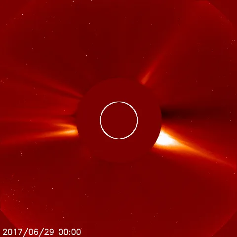 Image of solar wind