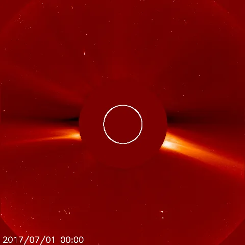 Image of solar wind