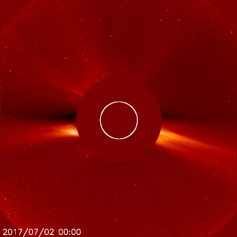 Image of solar wind