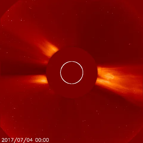 Image of solar wind