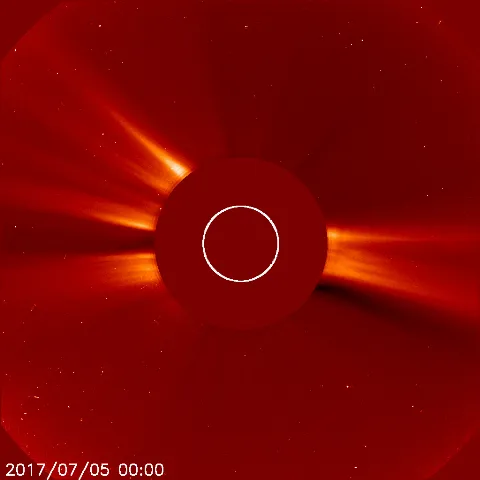 Image of solar wind