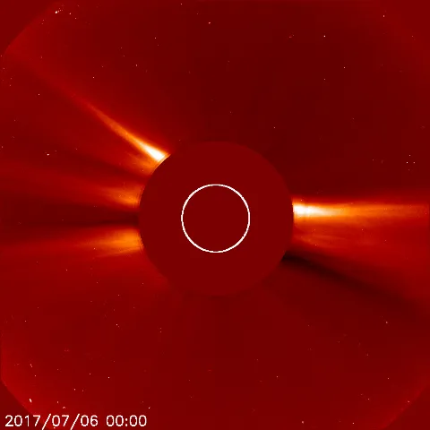 Image of solar wind