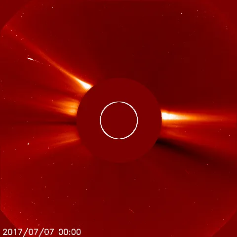 Image of solar wind