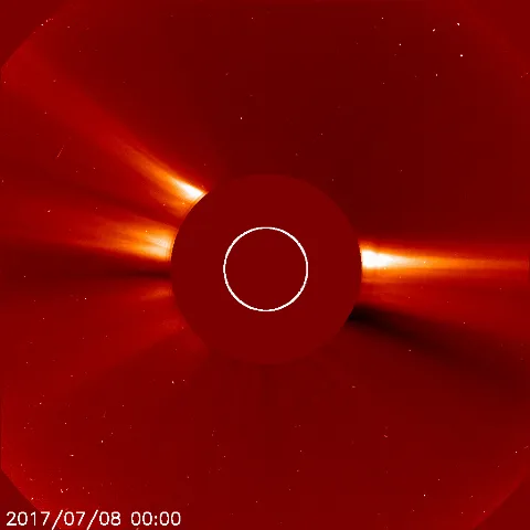 Image of solar wind