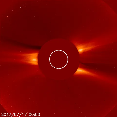 Image of solar wind