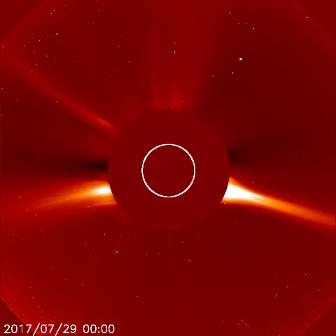 Image of solar wind