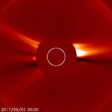 Image of solar wind