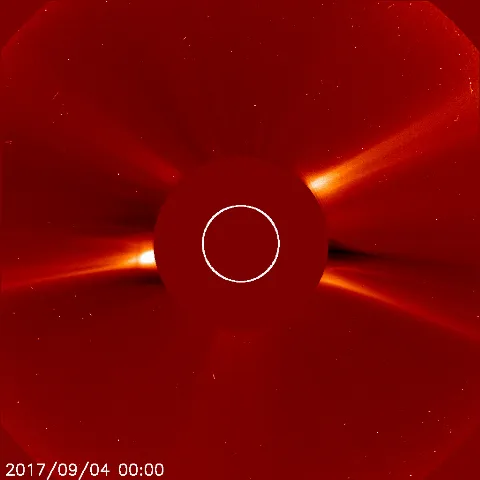 Image of solar wind