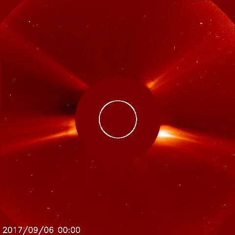 Image of solar wind