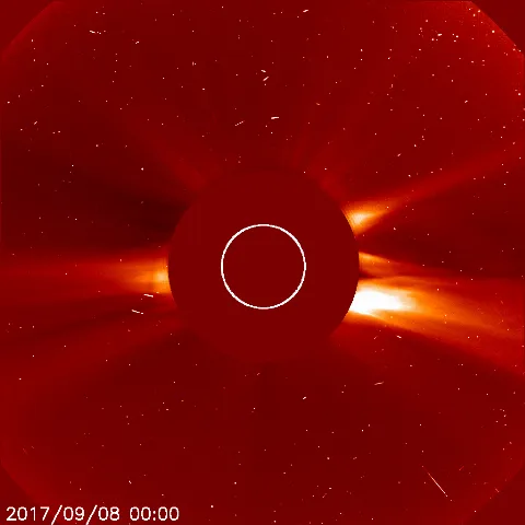 Image of solar wind