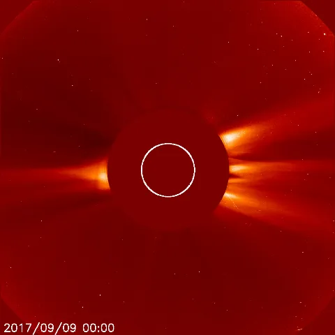 Image of solar wind