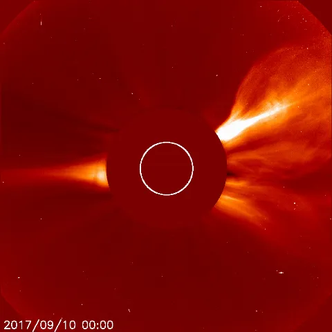 Image of solar wind