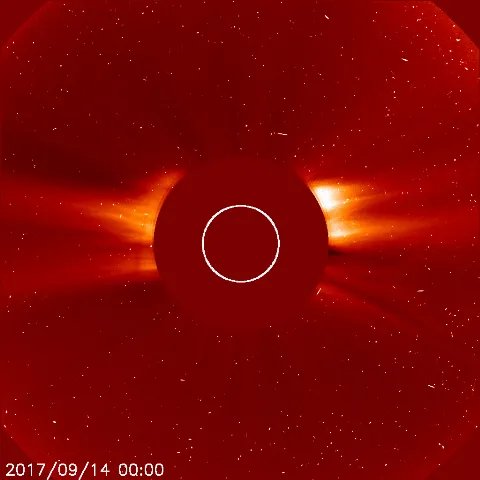 Image of solar wind