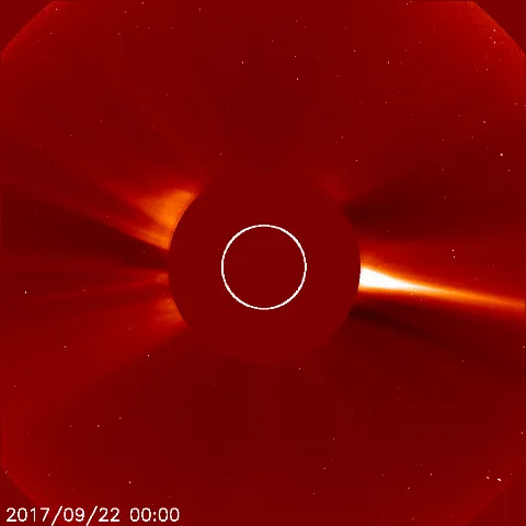 Image of solar wind