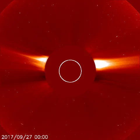 Image of solar wind