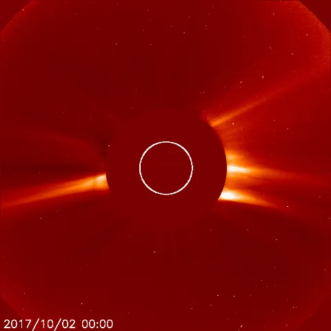 Image of solar wind