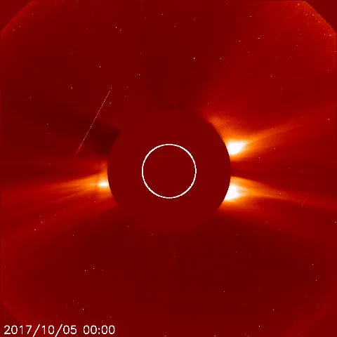 Image of solar wind