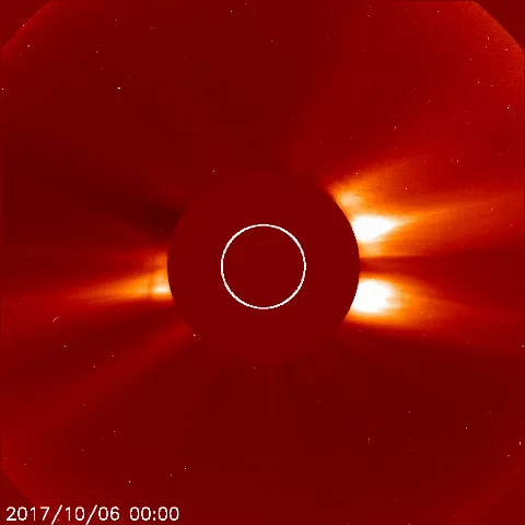 Image of solar wind