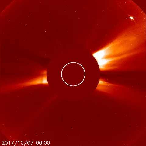 Image of solar wind