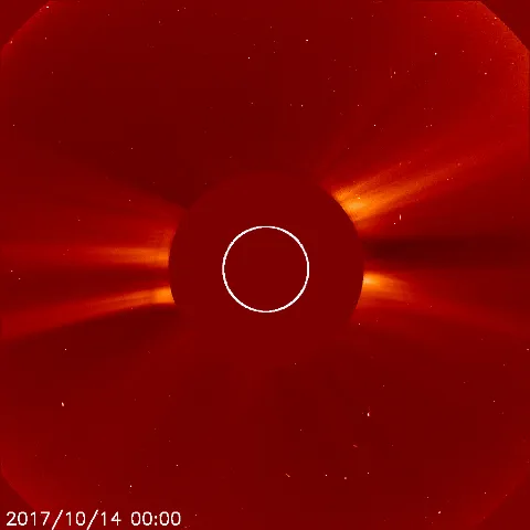 Image of solar wind