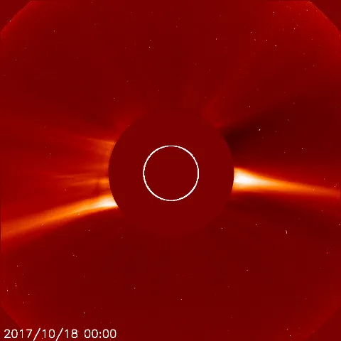 Image of solar wind