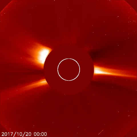 Image of solar wind