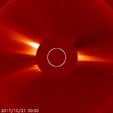 Image of solar wind