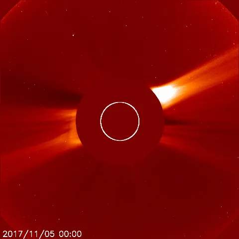 Image of solar wind