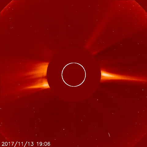 Image of solar wind