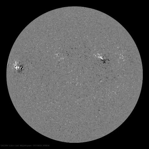 Image of Sun's magnetic field