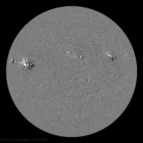 Image of Sun's magnetic field