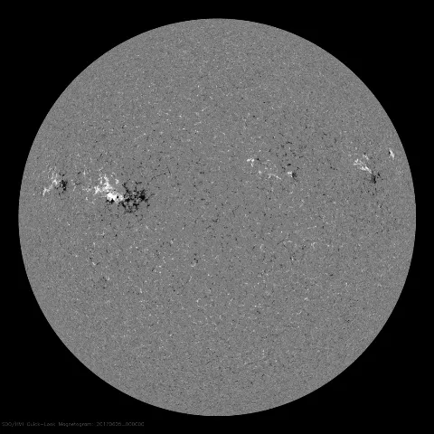 Image of Sun's magnetic field