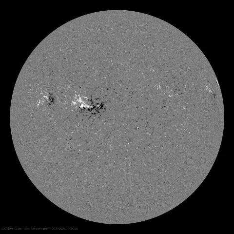 Image of Sun's magnetic field