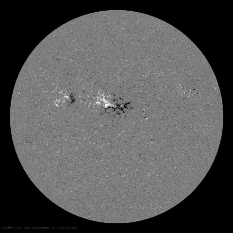 Image of Sun's magnetic field