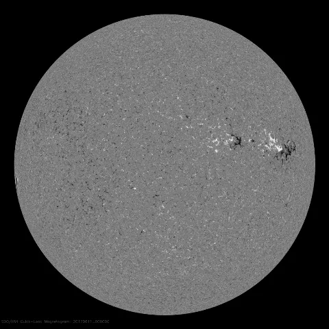 Image of Sun's magnetic field