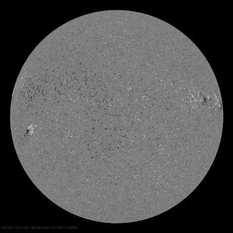 Image of Sun's magnetic field