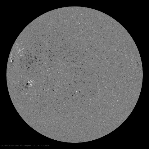 Image of Sun's magnetic field