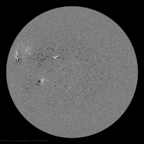 Image of Sun's magnetic field