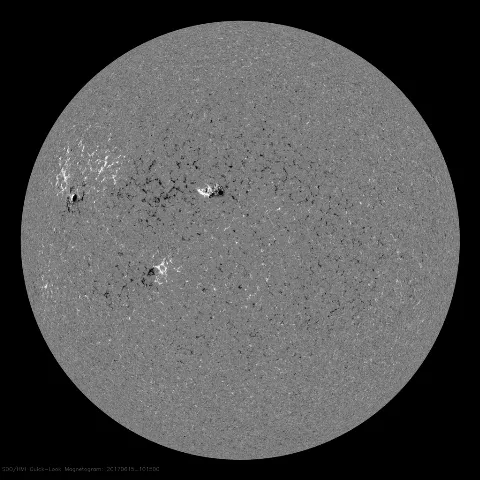 Image of Sun's magnetic field