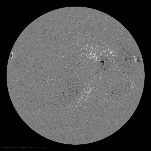 Image of Sun's magnetic field